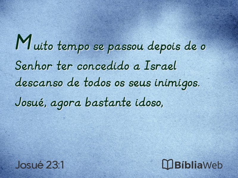 Josué 23:1 em imagem para compartilhar