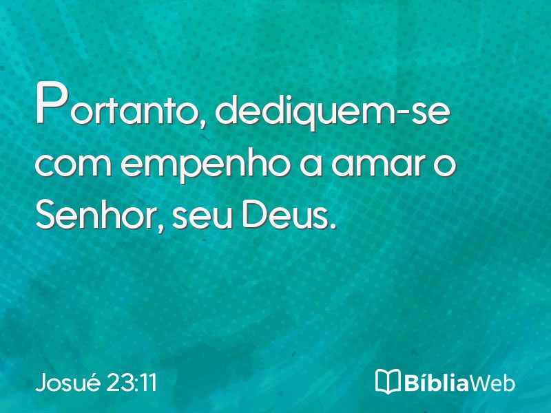 Josué 23:11 em imagem para compartilhar