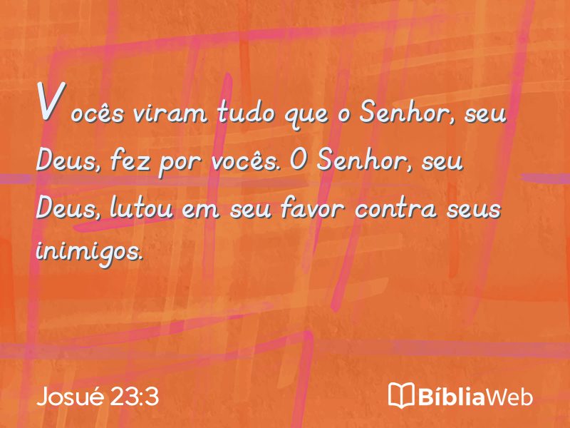 Josué 23:3 em imagem para compartilhar