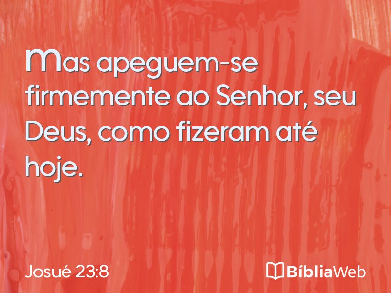 Josué 23:8 em imagem para compartilhar