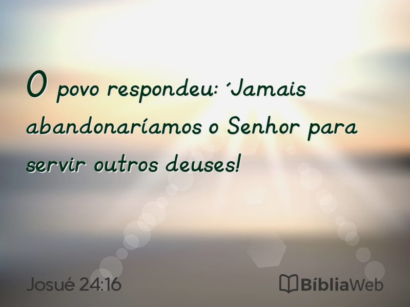 Josué 24:16 em imagem para compartilhar