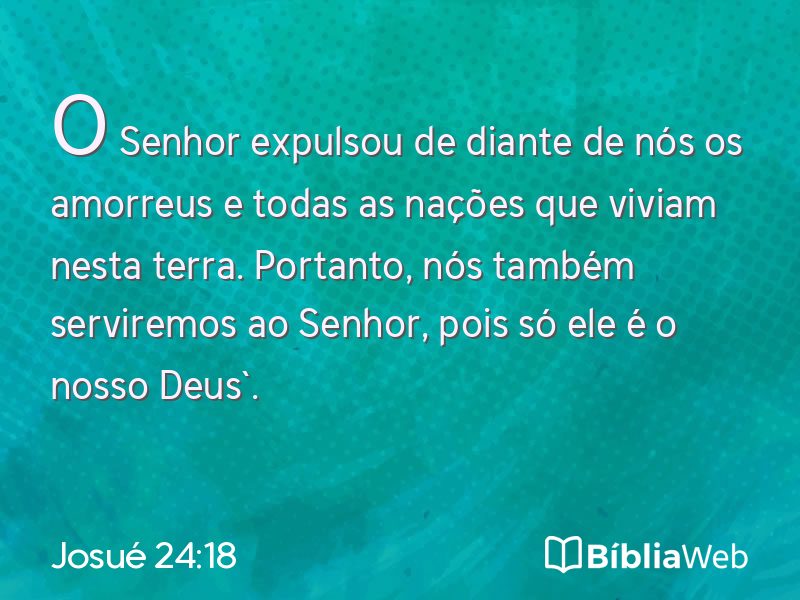 Josué 24:18 em imagem para compartilhar