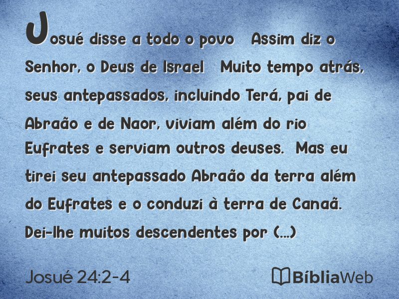 Josué 24:2-4 em imagem para compartilhar