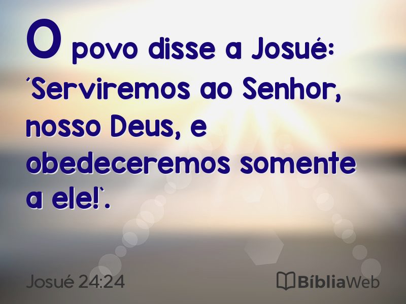 Josué 24:24 em imagem para compartilhar
