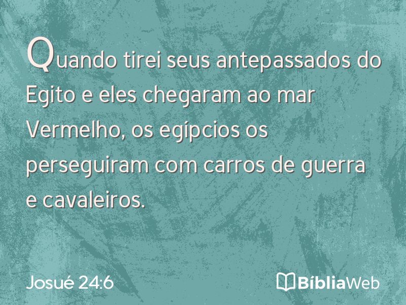 Josué 24:6 em imagem para compartilhar