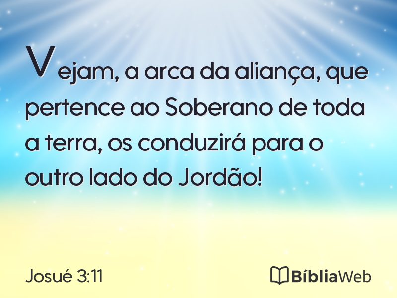 Josué 3:11 em imagem para compartilhar