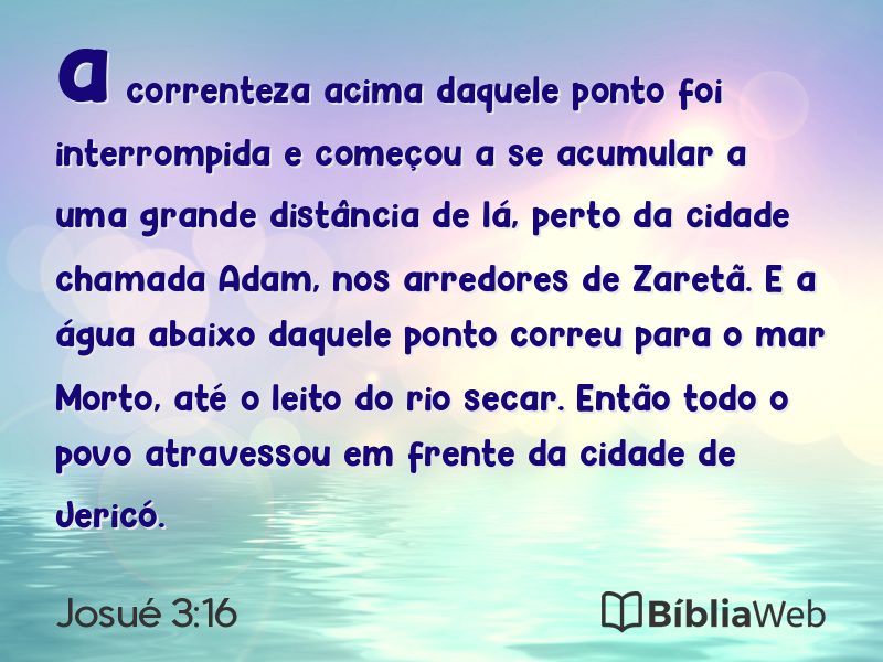Josué 3:16 em imagem para compartilhar