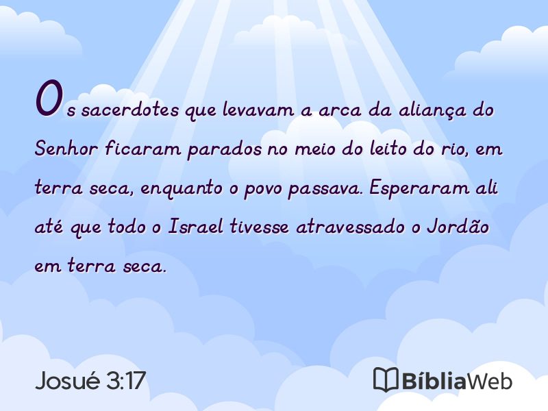 Josué 3:17 em imagem para compartilhar