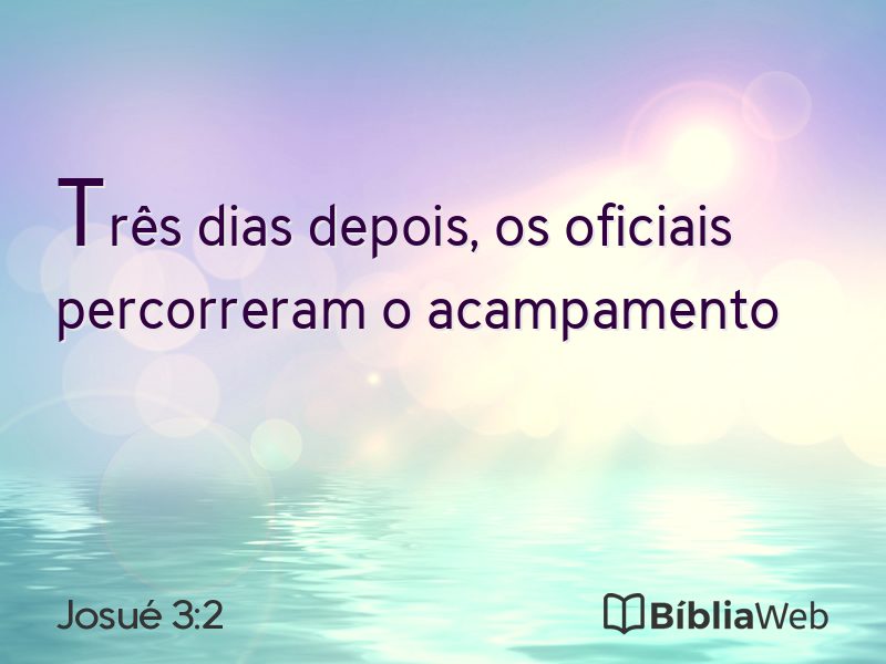 Josué 3:2 em imagem para compartilhar