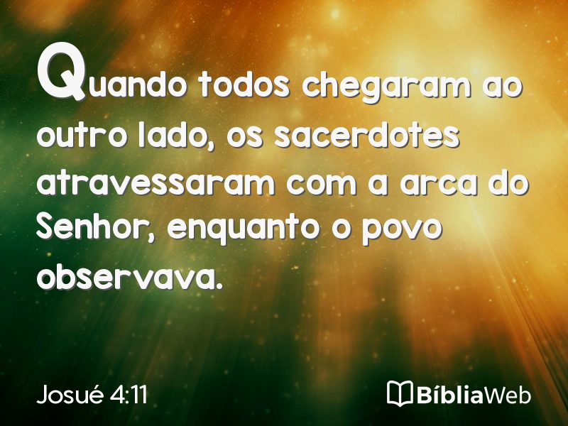 Josué 4:11 em imagem para compartilhar