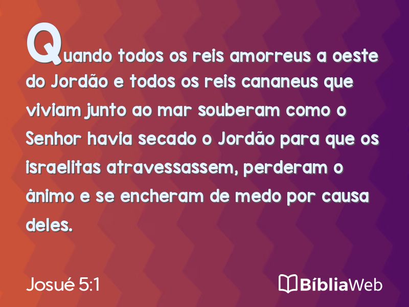Josué 5:1 em imagem para compartilhar