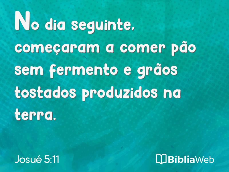 Josué 5:11 em imagem para compartilhar