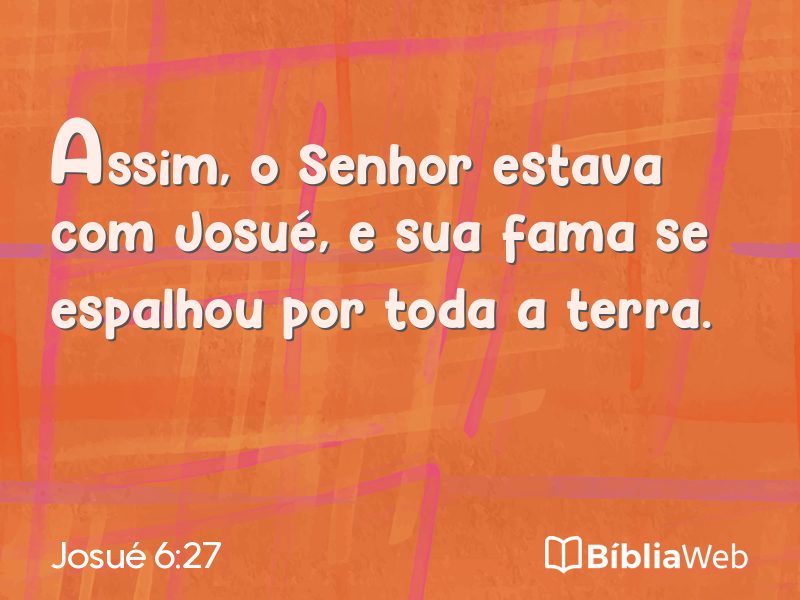 Josué 6:27 em imagem para compartilhar