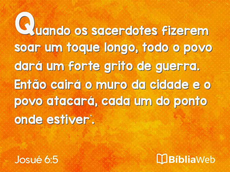 Josué 6:5 em imagem para compartilhar