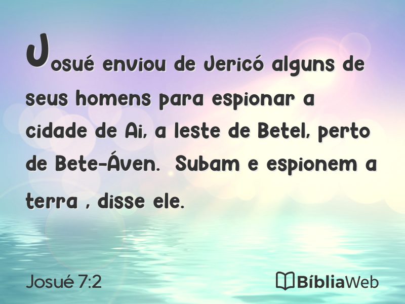 Josué 7:2 em imagem para compartilhar
