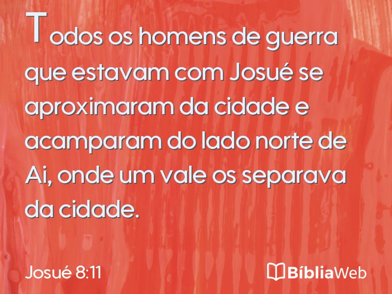 Josué 8:11 em imagem para compartilhar