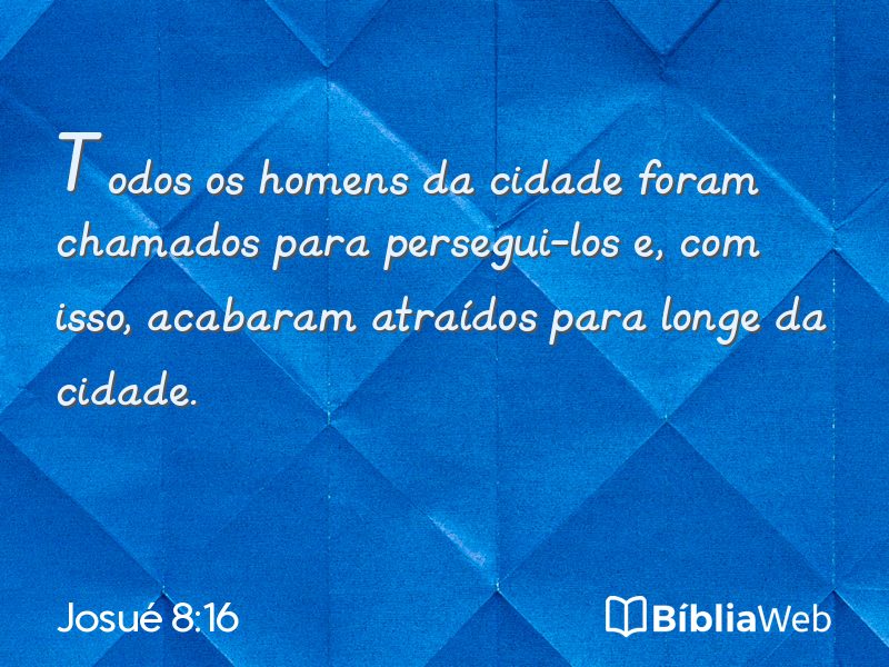 Josué 8:16 em imagem para compartilhar