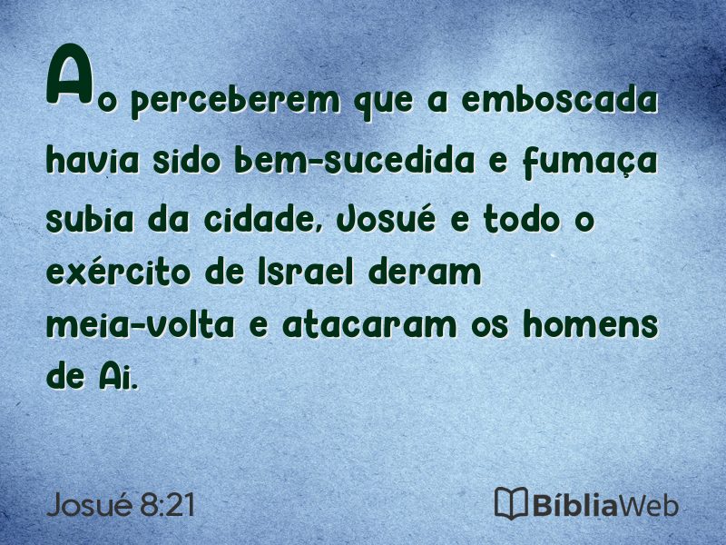 Josué 8:21 em imagem para compartilhar