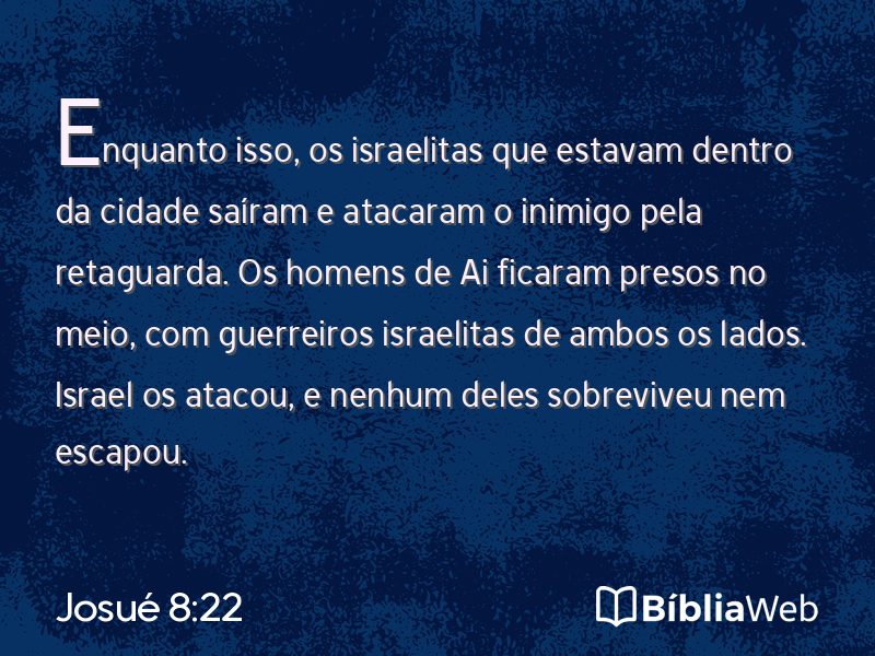 Josué 8:22 em imagem para compartilhar