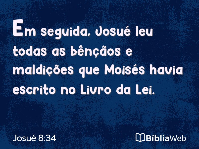 Josué 8:34 em imagem para compartilhar