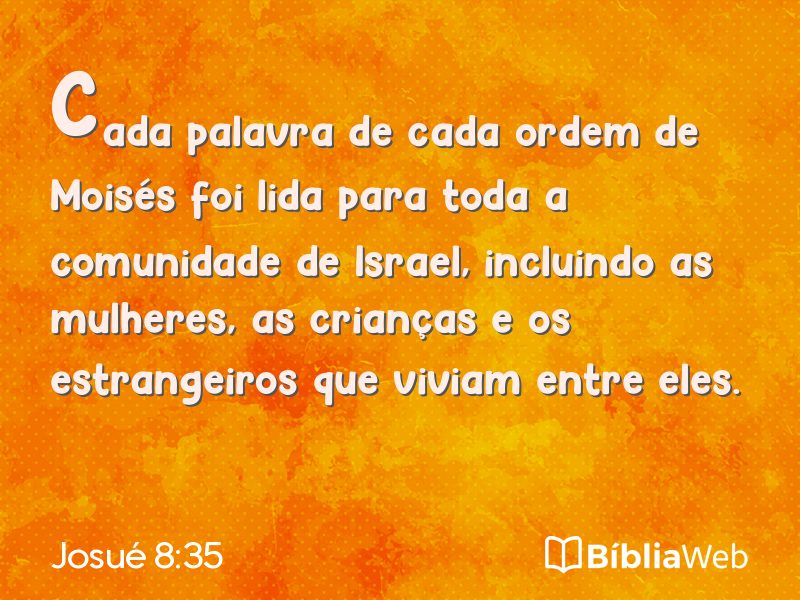 Josué 8:35 em imagem para compartilhar