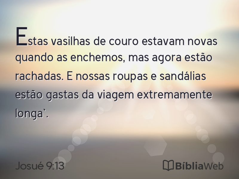 Josué 9:13 em imagem para compartilhar