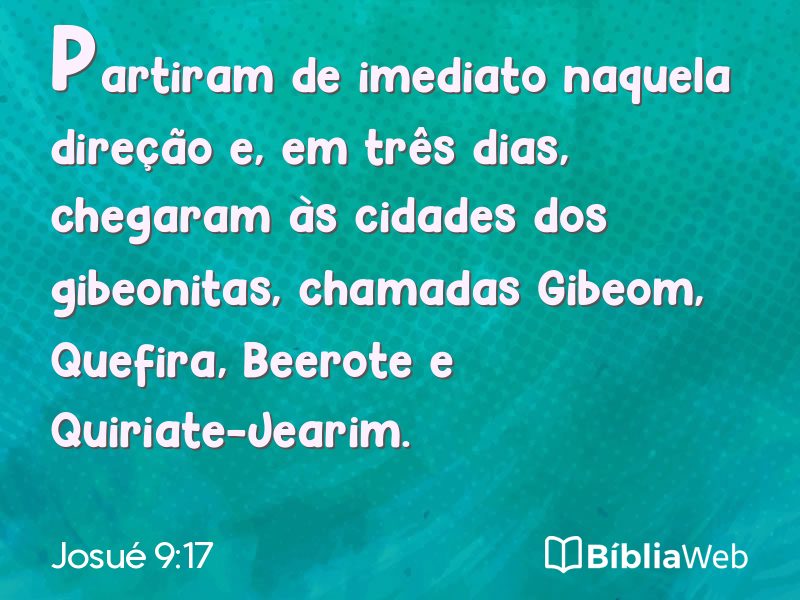 Josué 9:17 em imagem para compartilhar