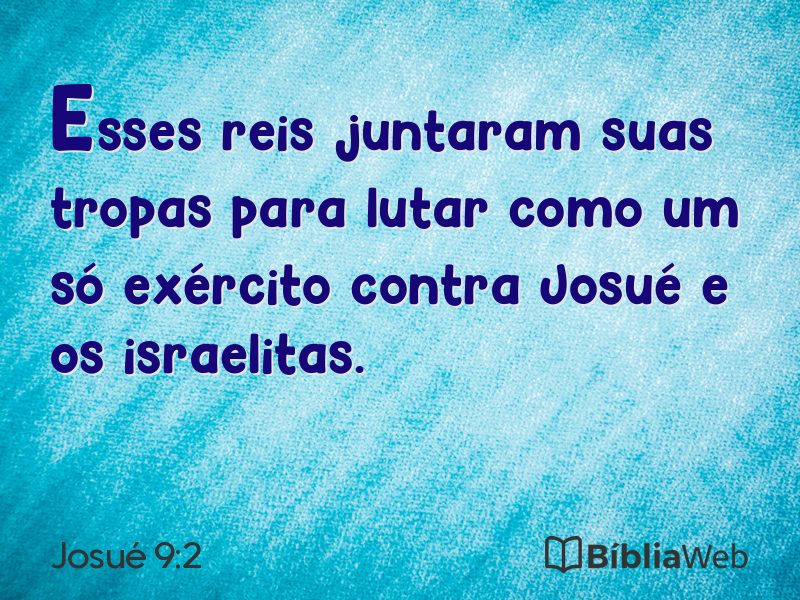 Josué 9:2 em imagem para compartilhar