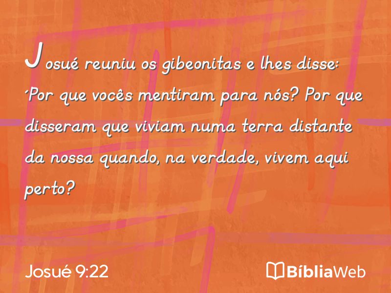 Josué 9:22 em imagem para compartilhar
