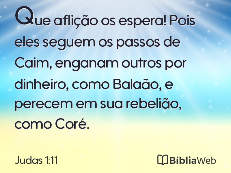 Judas 1:11 em imagem para compartilhar