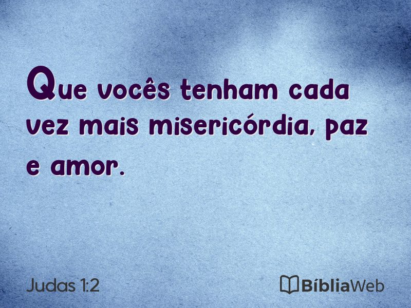 Judas 1:2 em imagem para compartilhar