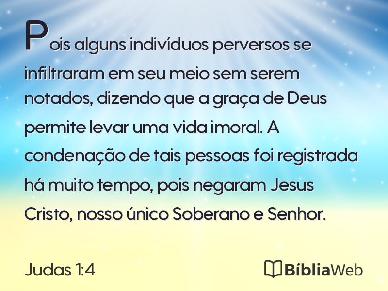 Judas 1:4 em imagem para compartilhar