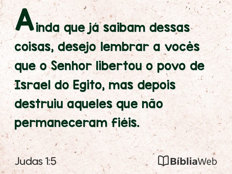 Judas 1:5 em imagem para compartilhar