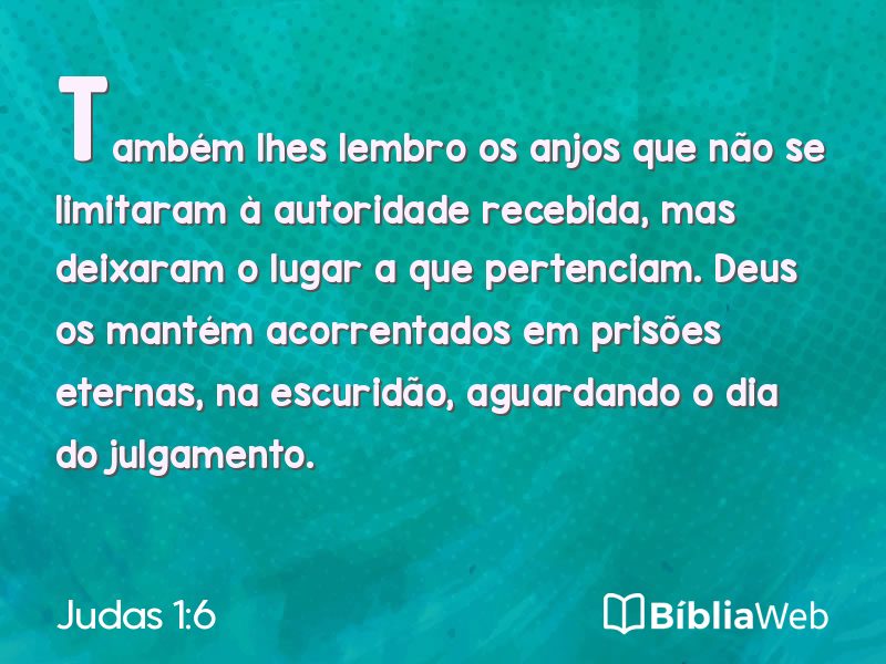 Judas 1:6 em imagem para compartilhar