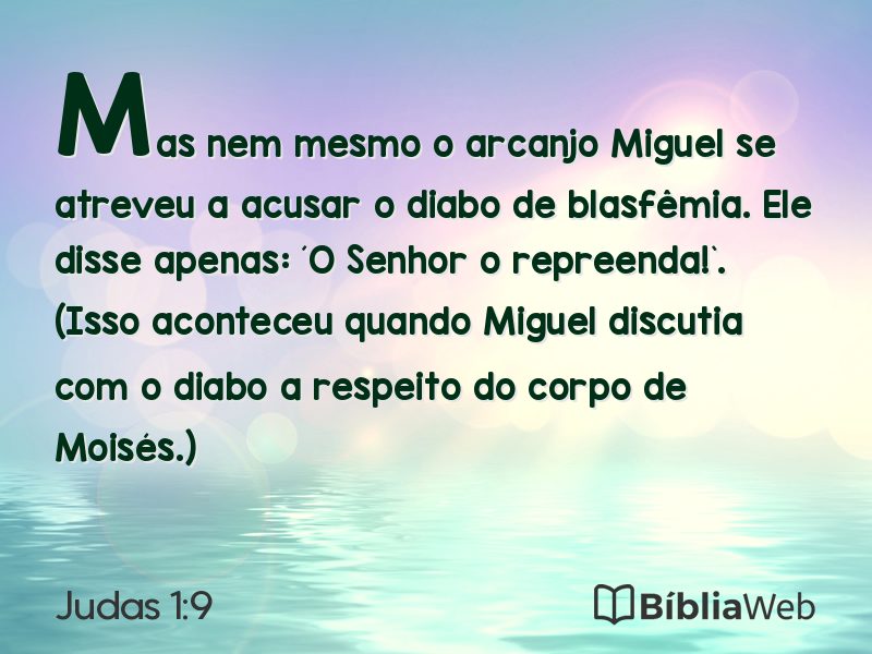 Judas 1:9 em imagem para compartilhar