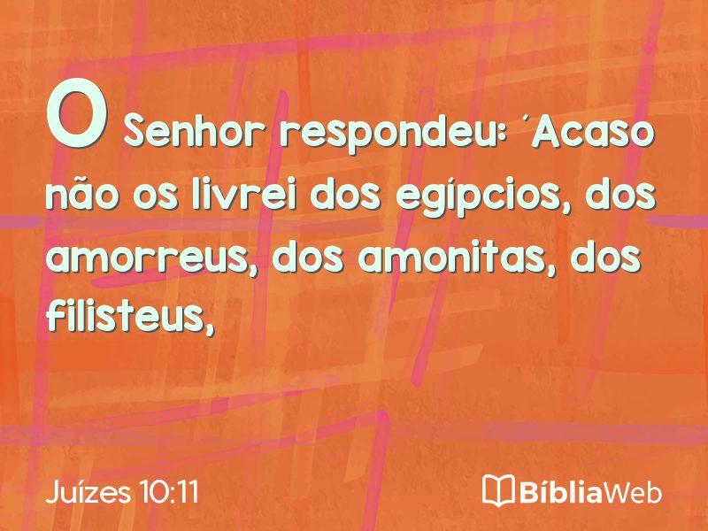 Juízes 10:11 em imagem para compartilhar