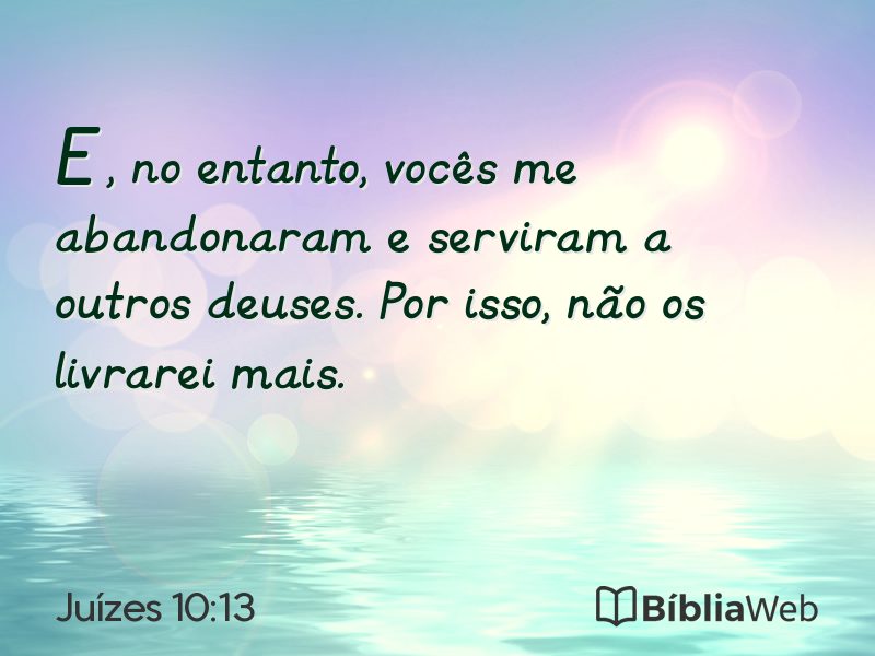 Juízes 10:13 em imagem para compartilhar