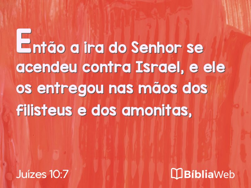 Juízes 10:7 em imagem para compartilhar