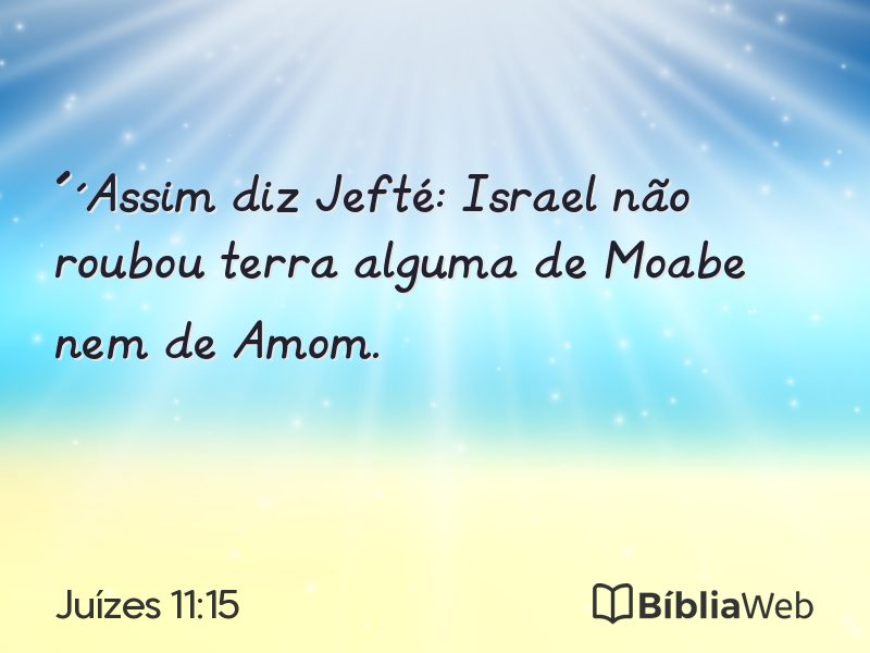 Juízes 11:15 em imagem para compartilhar