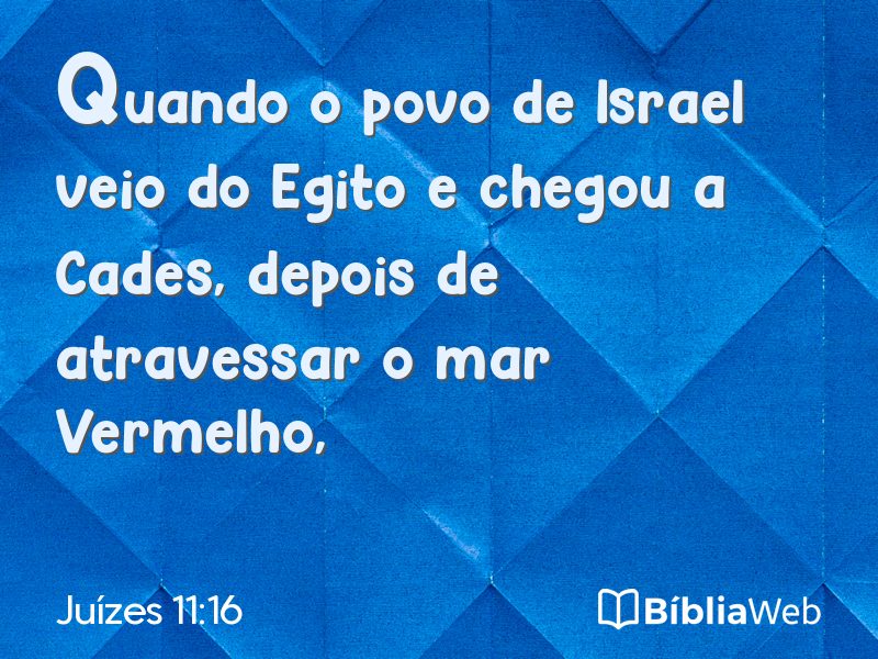 Juízes 11:16 em imagem para compartilhar