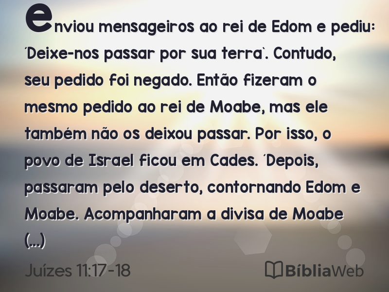 Juízes 11:17-18 em imagem para compartilhar