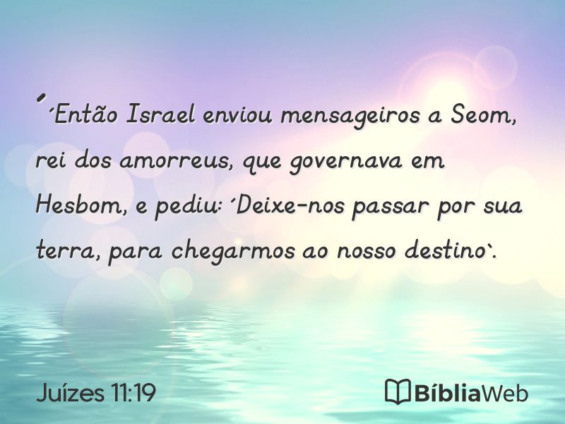 Juízes 11:19 em imagem para compartilhar