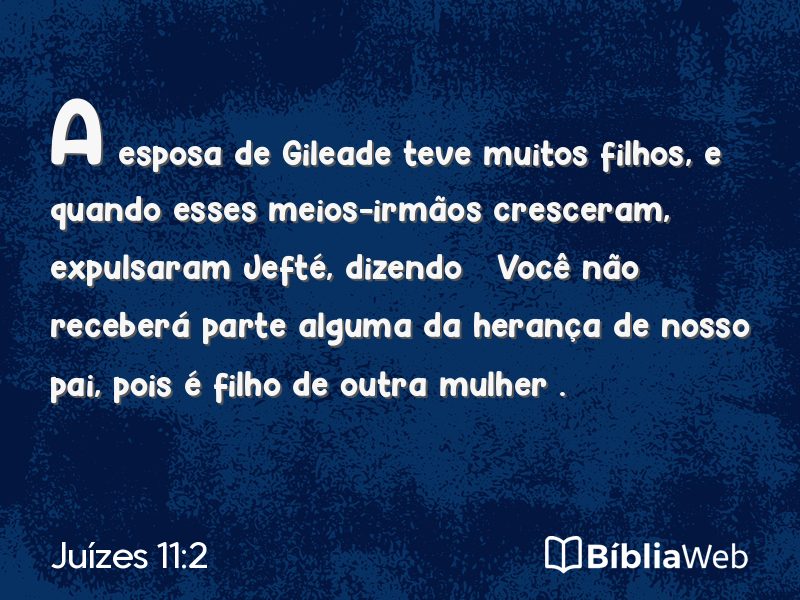 Juízes 11:2 em imagem para compartilhar