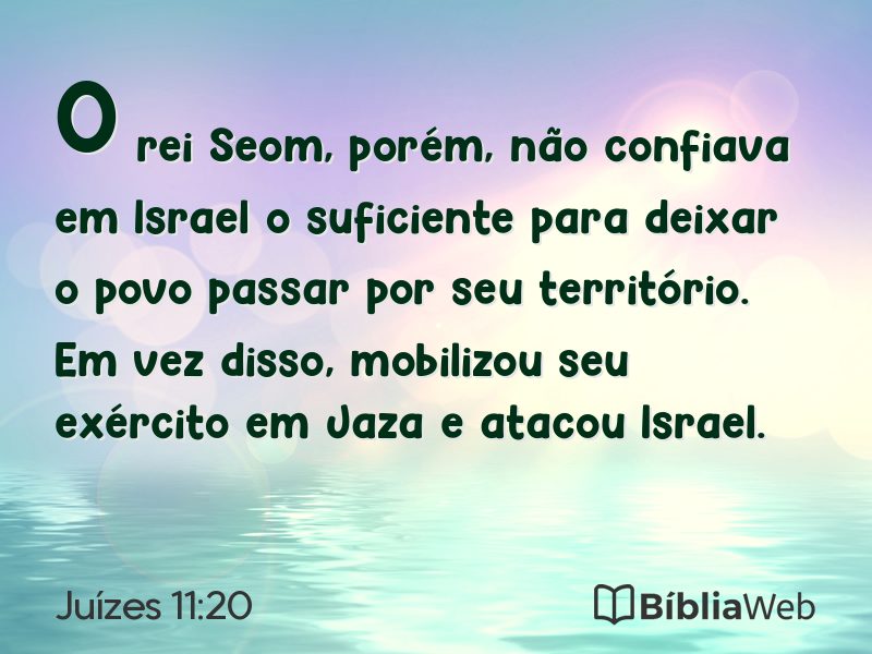 Juízes 11:20 em imagem para compartilhar