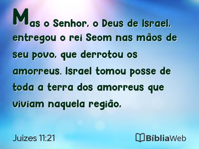 Juízes 11:21 em imagem para compartilhar