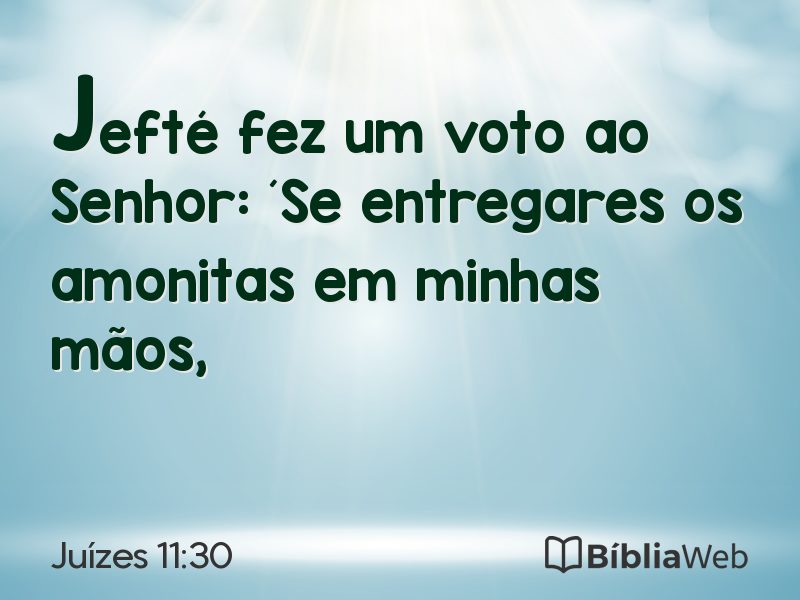Juízes 11:30 em imagem para compartilhar