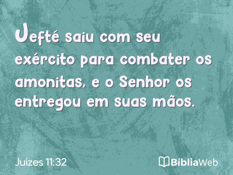Juízes 11:32 em imagem para compartilhar