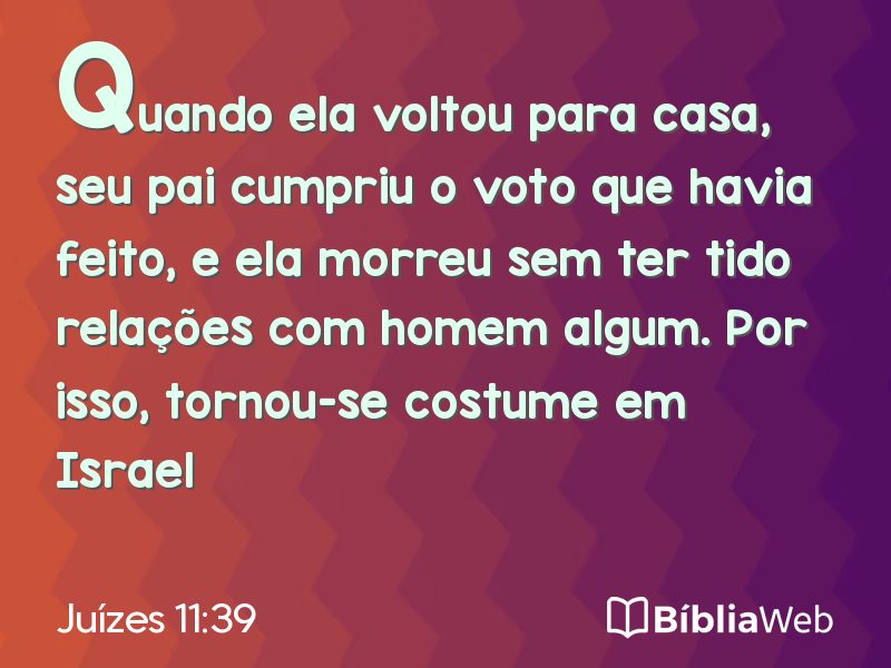 Juízes 11:39 em imagem para compartilhar
