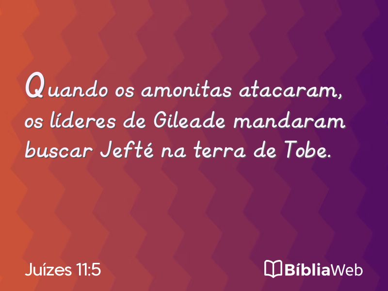 Juízes 11:5 em imagem para compartilhar