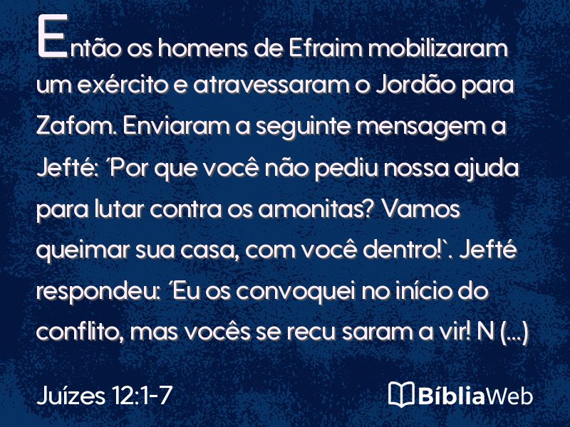 Juízes 12:1-7 em imagem para compartilhar